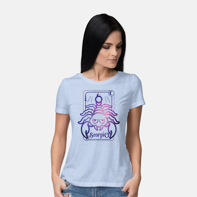 Scorpio Galaxy Sign-Womens-Basic-Tee-jrberger