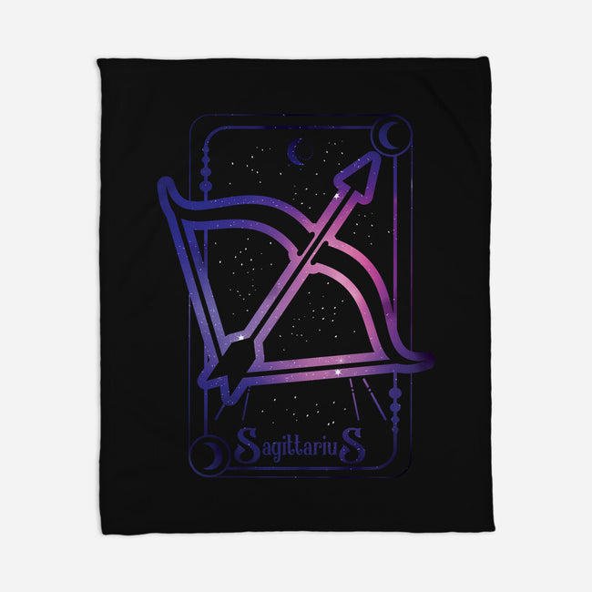Sagittarius Galaxy Sign-None-Fleece-Blanket-jrberger