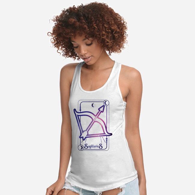 Sagittarius Galaxy Sign-Womens-Racerback-Tank-jrberger