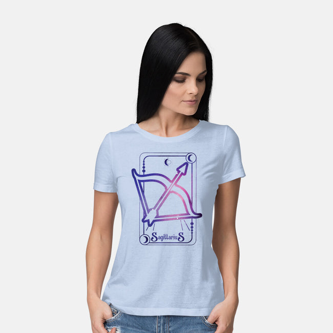 Sagittarius Galaxy Sign-Womens-Basic-Tee-jrberger