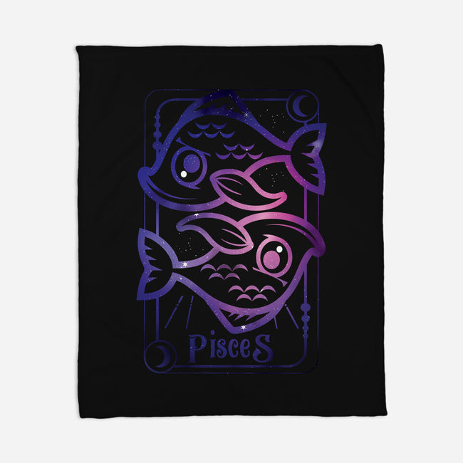 Pisces Galaxy Sign-None-Fleece-Blanket-jrberger