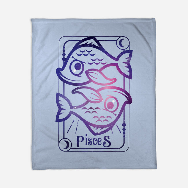 Pisces Galaxy Sign-None-Fleece-Blanket-jrberger