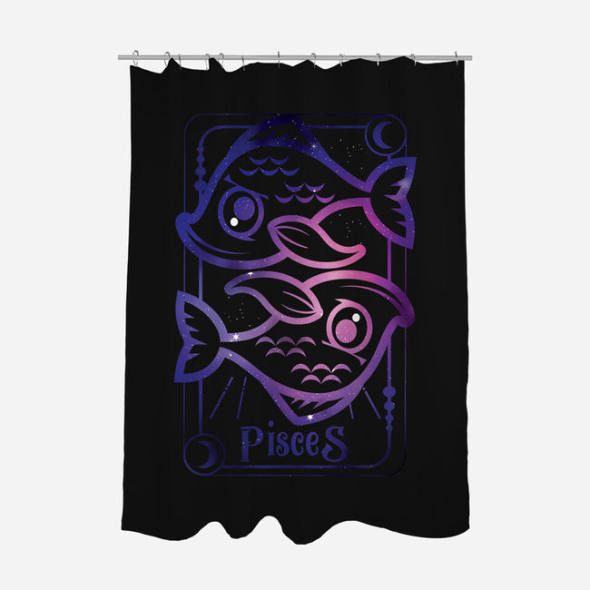 Pisces Galaxy Sign-None-Polyester-Shower Curtain-jrberger