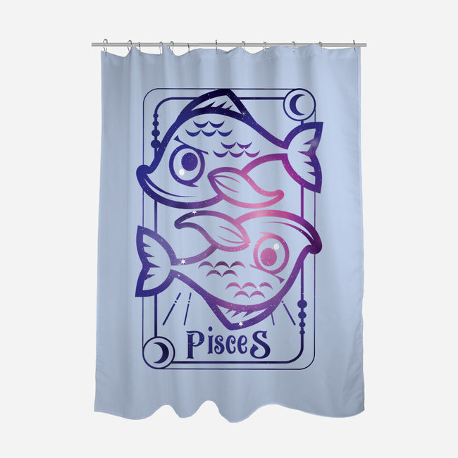 Pisces Galaxy Sign-None-Polyester-Shower Curtain-jrberger