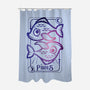 Pisces Galaxy Sign-None-Polyester-Shower Curtain-jrberger
