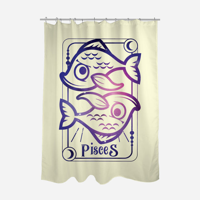 Pisces Galaxy Sign-None-Polyester-Shower Curtain-jrberger