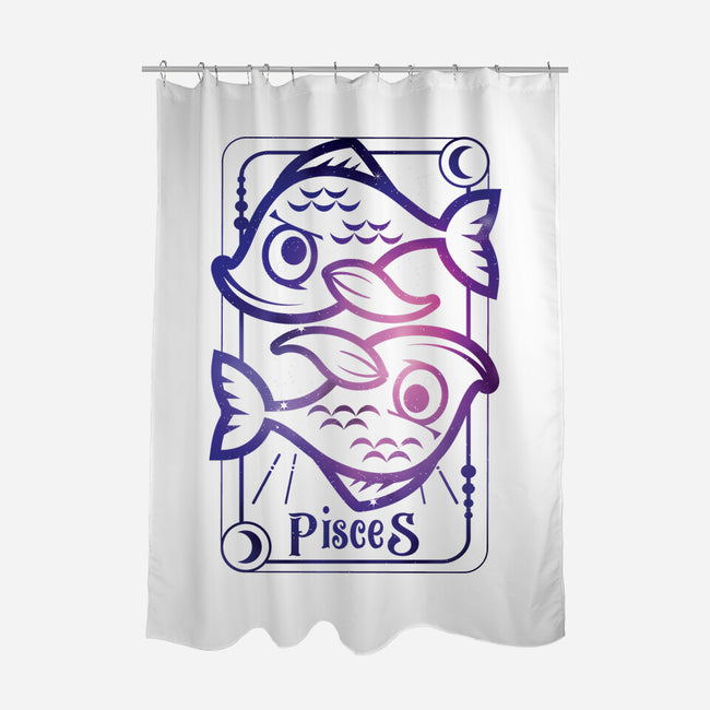 Pisces Galaxy Sign-None-Polyester-Shower Curtain-jrberger