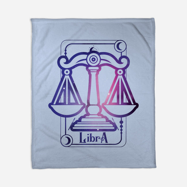 Libra Galaxy Sign-None-Fleece-Blanket-jrberger
