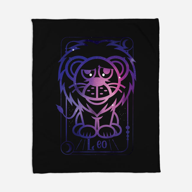 Leo Galaxy Sign-None-Fleece-Blanket-jrberger