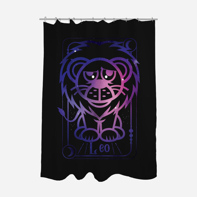 Leo Galaxy Sign-None-Polyester-Shower Curtain-jrberger