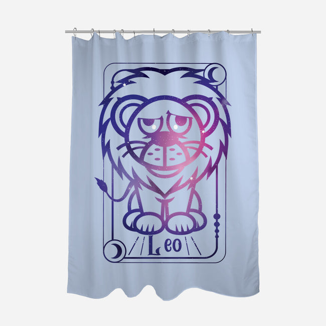 Leo Galaxy Sign-None-Polyester-Shower Curtain-jrberger