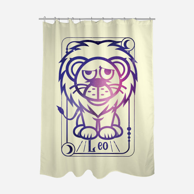 Leo Galaxy Sign-None-Polyester-Shower Curtain-jrberger