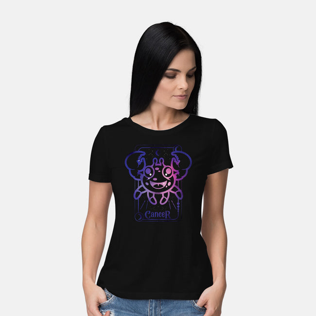 Cancer Galaxy Sign-Womens-Basic-Tee-jrberger