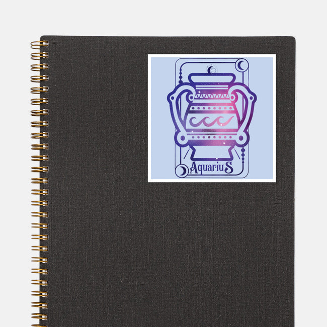 Aquarius Galaxy Sign-None-Glossy-Sticker-jrberger