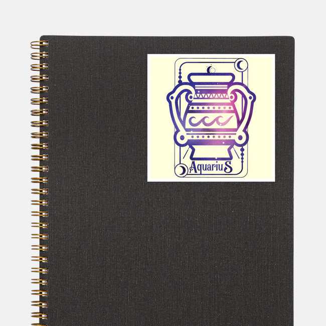 Aquarius Galaxy Sign-None-Glossy-Sticker-jrberger