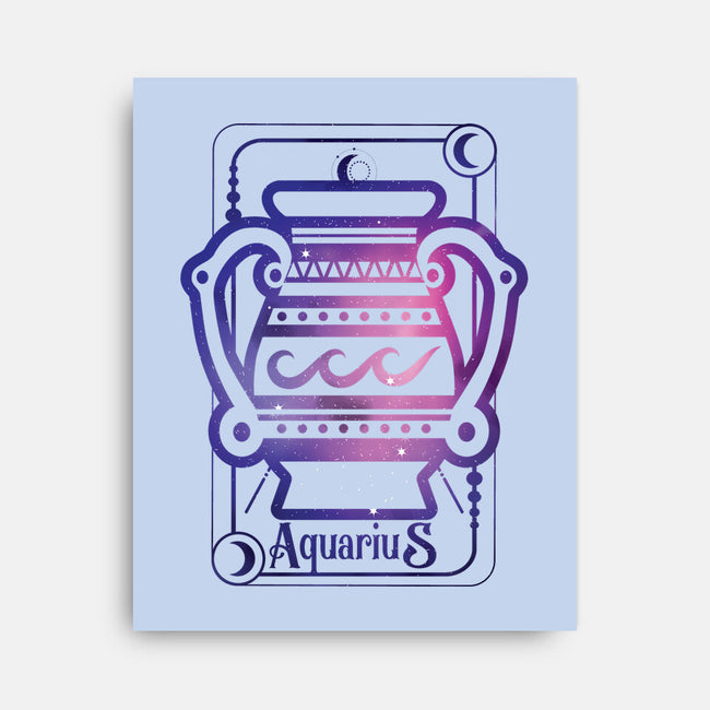 Aquarius Galaxy Sign-None-Stretched-Canvas-jrberger