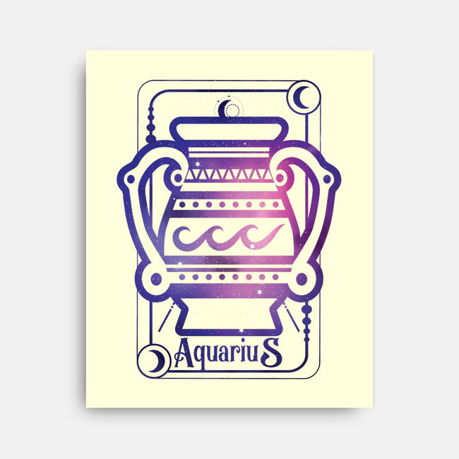 Aquarius Galaxy Sign-None-Stretched-Canvas-jrberger