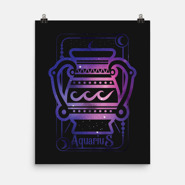 Aquarius Galaxy Sign-None-Matte-Poster-jrberger