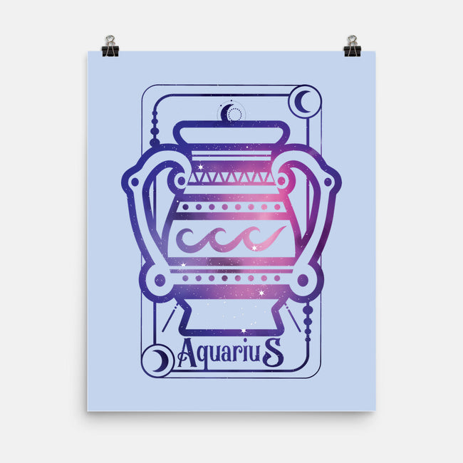 Aquarius Galaxy Sign-None-Matte-Poster-jrberger