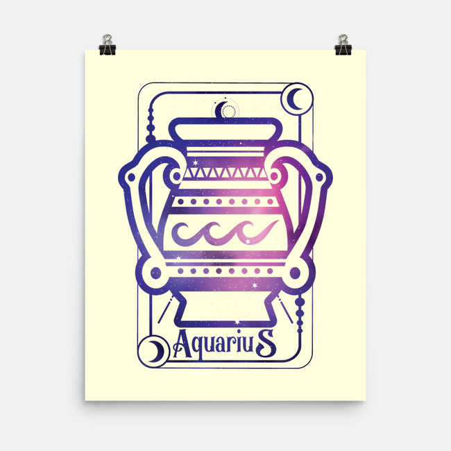 Aquarius Galaxy Sign-None-Matte-Poster-jrberger