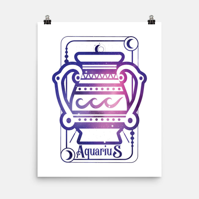 Aquarius Galaxy Sign-None-Matte-Poster-jrberger