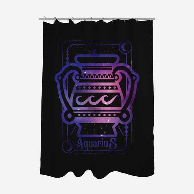 Aquarius Galaxy Sign-None-Polyester-Shower Curtain-jrberger