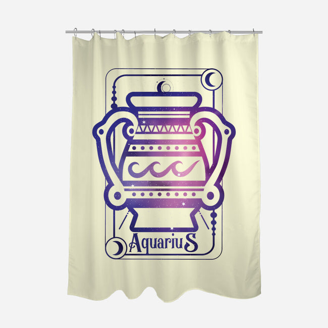 Aquarius Galaxy Sign-None-Polyester-Shower Curtain-jrberger