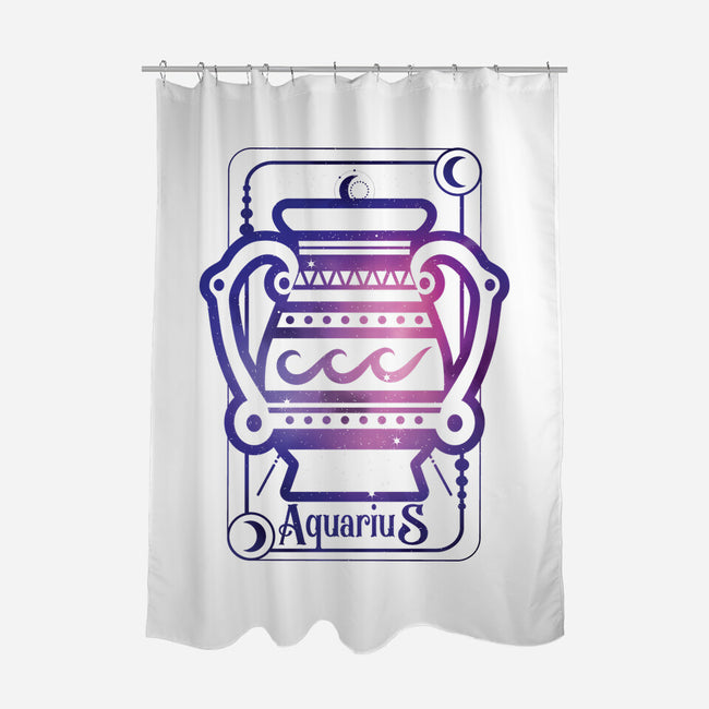 Aquarius Galaxy Sign-None-Polyester-Shower Curtain-jrberger