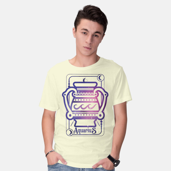 Aquarius Galaxy Sign-Mens-Basic-Tee-jrberger