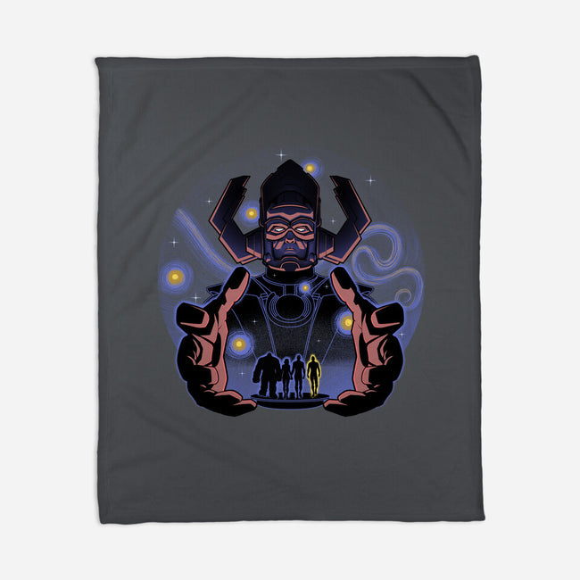 Fantastic Vs Galactic-None-Fleece-Blanket-Astrobot Invention