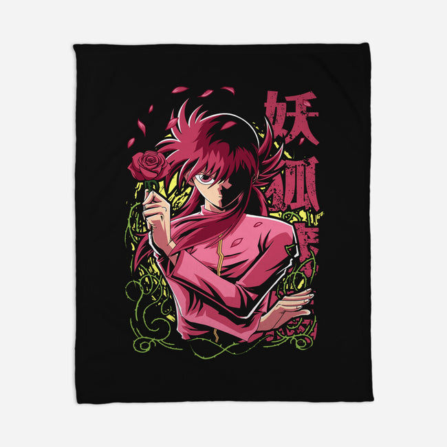 Whip Roses Of Darkness-None-Fleece-Blanket-Diego Oliver