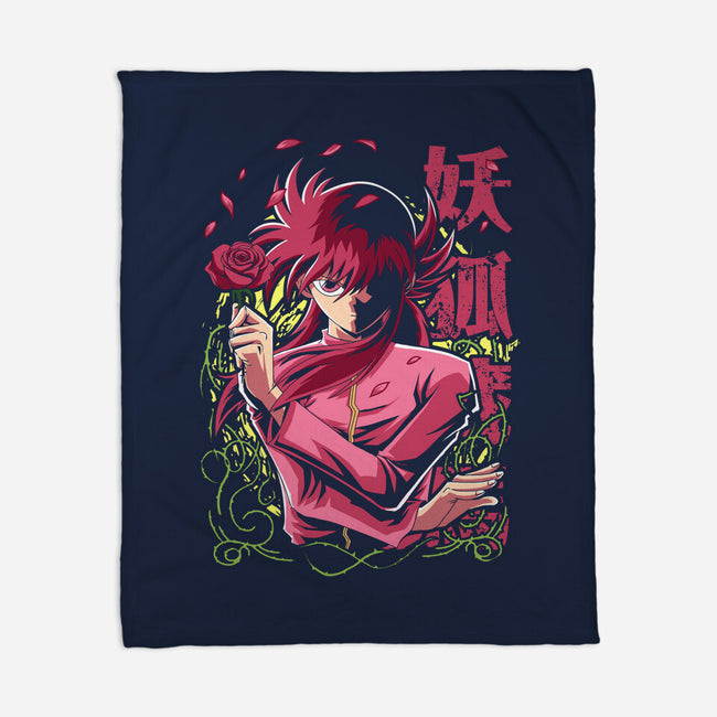 Whip Roses Of Darkness-None-Fleece-Blanket-Diego Oliver