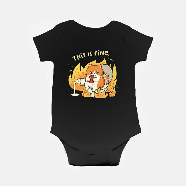 Oh This Is Fine-Baby-Basic-Onesie-Freecheese