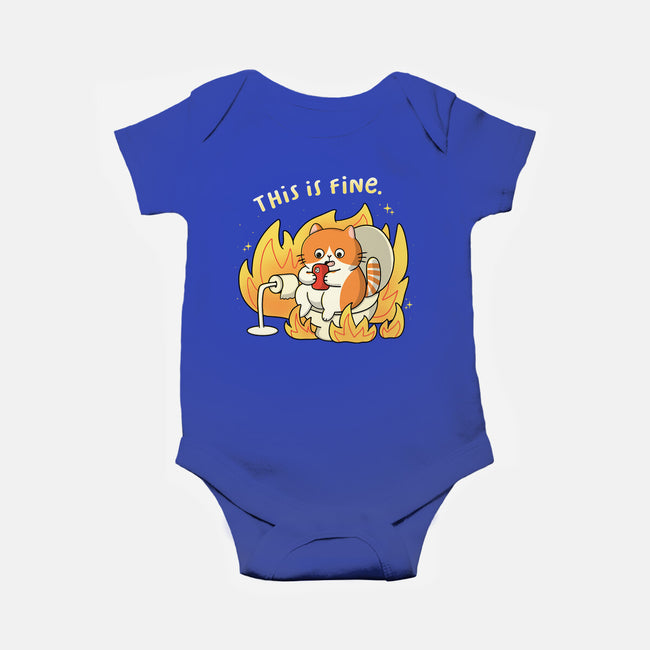 Oh This Is Fine-Baby-Basic-Onesie-Freecheese