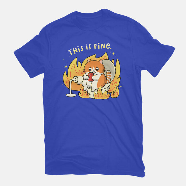 Oh This Is Fine-Mens-Basic-Tee-Freecheese