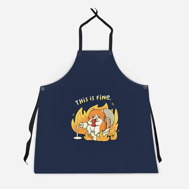 Oh This Is Fine-Unisex-Kitchen-Apron-Freecheese