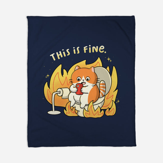 Oh This Is Fine-None-Fleece-Blanket-Freecheese