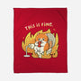 Oh This Is Fine-None-Fleece-Blanket-Freecheese