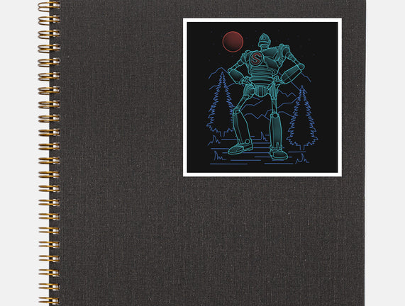Iron Colossal Neon Lineart