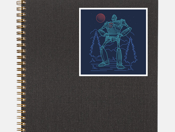 Iron Colossal Neon Lineart