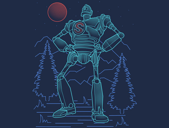 Iron Colossal Neon Lineart