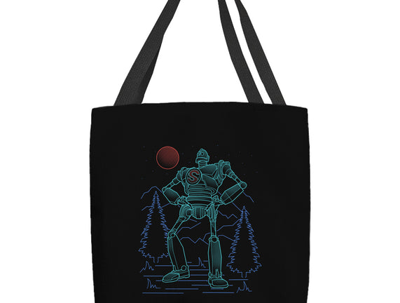 Iron Colossal Neon Lineart