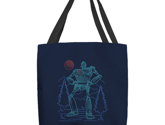 Iron Colossal Neon Lineart