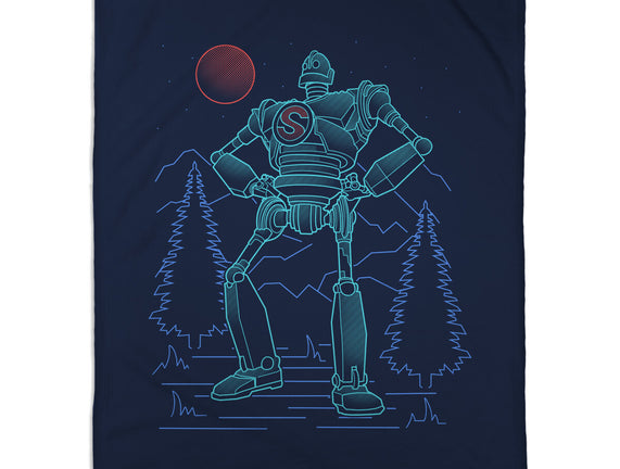 Iron Colossal Neon Lineart
