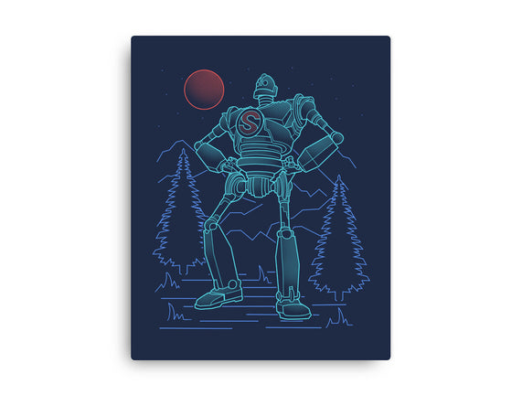 Iron Colossal Neon Lineart