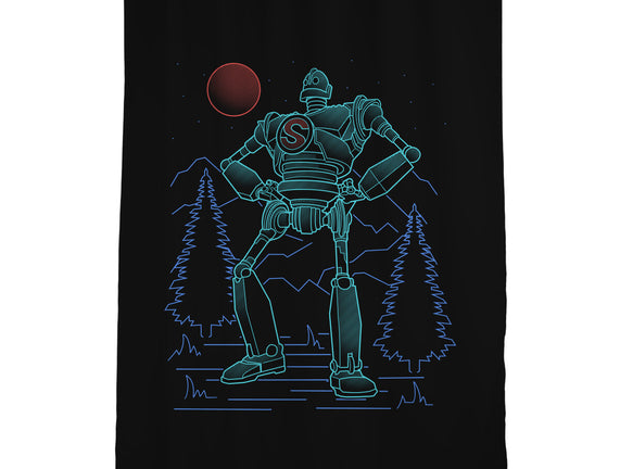 Iron Colossal Neon Lineart