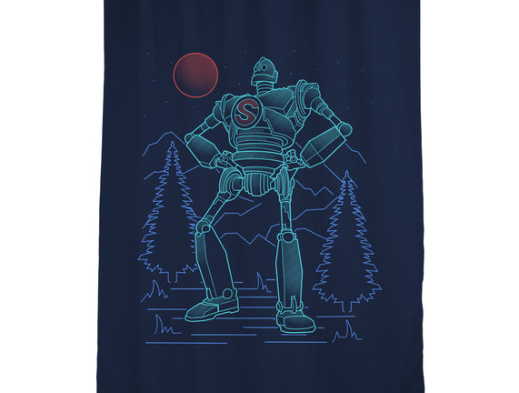 Iron Colossal Neon Lineart