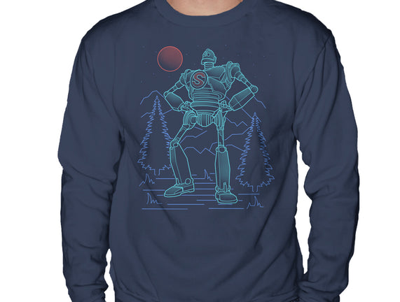 Iron Colossal Neon Lineart