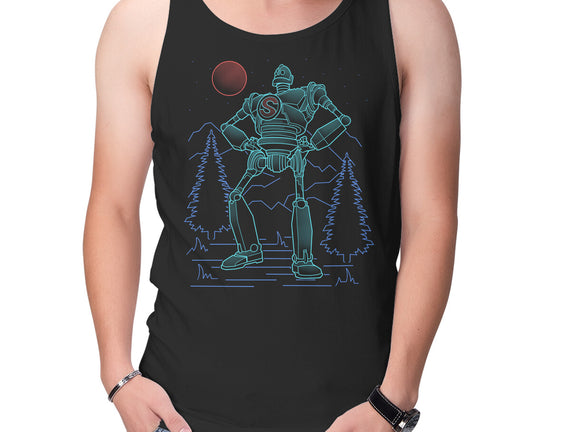 Iron Colossal Neon Lineart