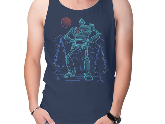 Iron Colossal Neon Lineart
